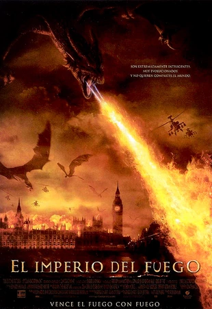 Cartel oficial en español de: El imperio del fuego