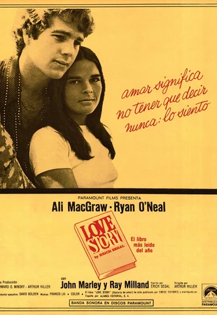 Cartel oficial en español de: Love Story