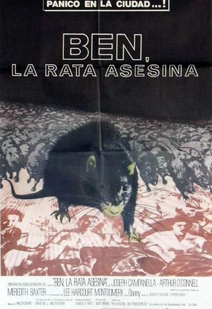 Cartel oficial en español de: Ben, la rata asesina