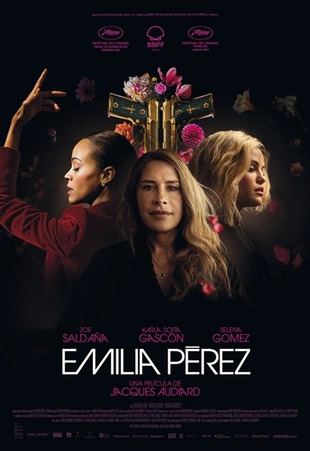 Cartel oficial en español de: Emilia Pérez