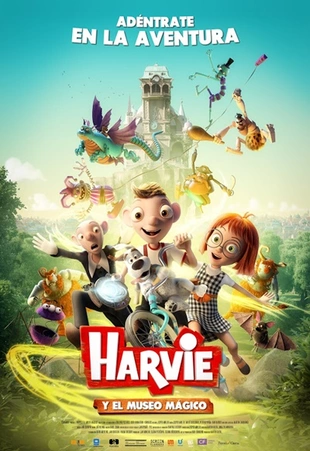 Cartel oficial en español de: Harvie y el museo mágico
