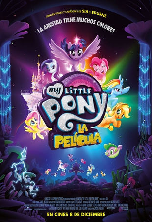 Cartel oficial en español de: My Little Pony: La Película