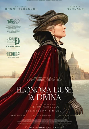 Cartel oficial en español de "Eleonora Duse, La Divina"