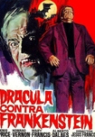 Cartel oficial en español de: Drácula contra Frankenstein