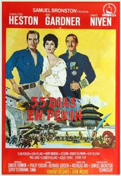 Cartel oficial en español de: 55 días en Pekin