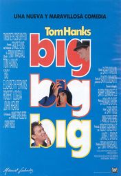 Cartel oficial en español de: Big (1988)