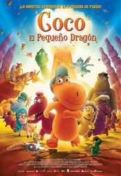 Cartel oficial en español de: Coco, el pequeño dragón