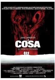 Cartel oficial en español de: La cosa (El enigma de otro mundo)