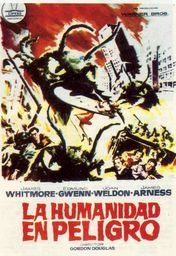 Cartel oficial en español de: La humanidad en peligro