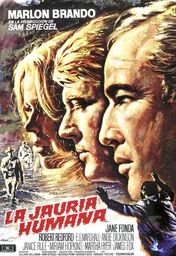 Cartel oficial en español de: La jauría humana