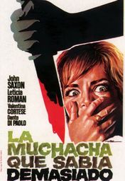 Cartel oficial en español de: La muchacha que sabía demasiado