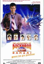 Cartel oficial en español de: Las aventuras de Buckaroo Banzai a través de la octava dimensión