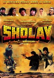 Cartel oficial en español de: Sholay