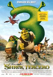 Cartel oficial en español de: Shrek tercero