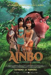 Cartel oficial en español de: Ainbo: La guerrera del Amazonas