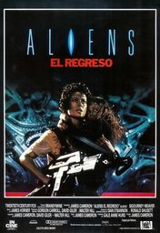 Cartel oficial en español de: Aliens, el regreso