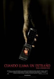 Cartel oficial en español de: Cuando llama un extraño
