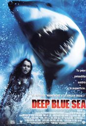 Cartel oficial en español de: Deep Blue Sea