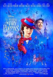 Cartel oficial en español de: El regreso de Mary Poppins