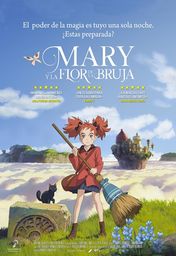 Cartel oficial en español de: Mary y la flor de la bruja