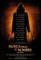 Cartel oficial en español de: Nunca digas su nombre