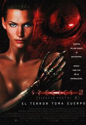 Cartel oficial en español de: Species II (Especie mortal II) 