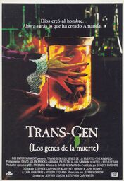 Cartel oficial en español de: Trans-Gen, los genes de la muerte