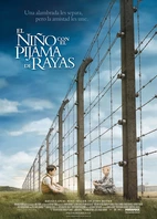 Cartel oficial en español de: El niño con el pijama de rayas Cartel oficial en español de: El niño con el pijama de rayas