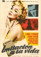 Cartel oficial en español de: Imitación a la vida (1959)