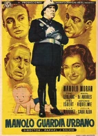 Cartel oficial en español de: Manolo guardia urbano