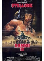 Cartel oficial en español de: Rambo III
