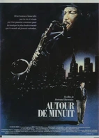 Cartel "Alrededor de la medianoche" francés