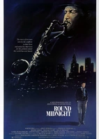 Cartel "Alrededor de la medianoche" norteamericano