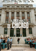 Cartel oficial en español de: El juicio de los 7 de Chicago Cartel oficial en español de: El juicio de los 7 de Chicago