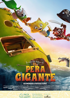Cartel oficial en español de: La increíble historia de la pera gigante