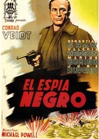 Cartel oficial en español de "El espía negro"
