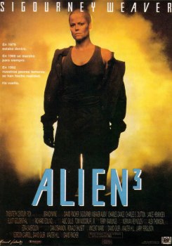 Cartel oficial en español de: Alien 3