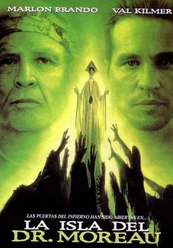 Cartel oficial en español de: La isla del Dr. Moreau