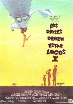 Cartel oficial en español de: Los dioses deben estar locos II