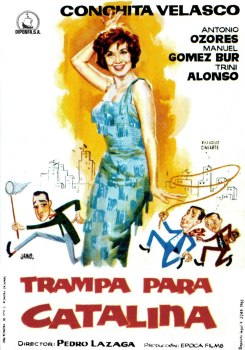 Cartel oficial en español de: Trampa para Catalina