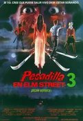 Cartel oficial en español de: Pesadilla en Elm Street 3, guerreros de los sueños