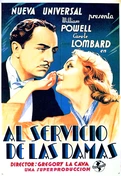 Cartel oficial en español de: Al servicio de las damas