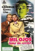 Cartel oficial en español de: Mil ojos tiene la noche Cartel oficial en español de: Mil ojos tiene la noche