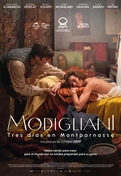 Cartel oficial en español de: Modigliani, tres días en Montparnasse Cartel oficial en español de: Modigliani, tres días en Montparnasse