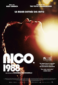 Cartel oficial en español de: Nico, 1988 Cartel oficial en español de: Nico, 1988