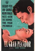 Cartel oficial en español de "El gran pecador"